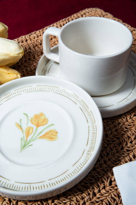 Hermia Mimoza Juego de tazas de té de 4 piezas Multicolor
